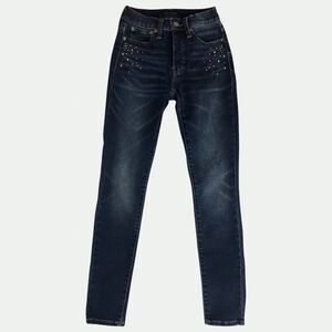 Lucky Jeans 2 / 26 High Rise Skinny Bridgette Distressed Studs Ripped